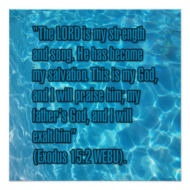 2. Mose 15:2 WEBU Poster (Vorderseite)