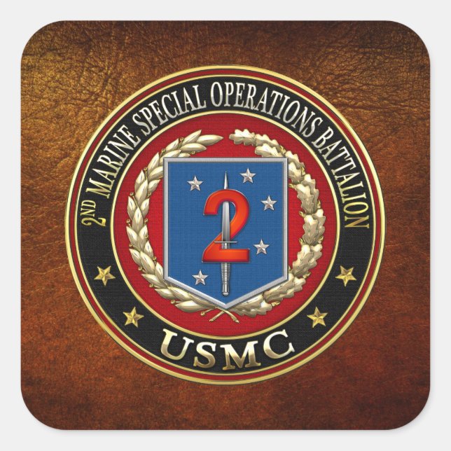 2. MSOB [3D] QUADRATISCHER AUFKLEBER (Vorderseite)