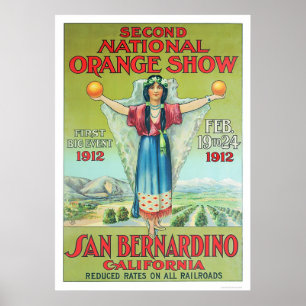 2. Nationale Orange-Show 1912 Poster