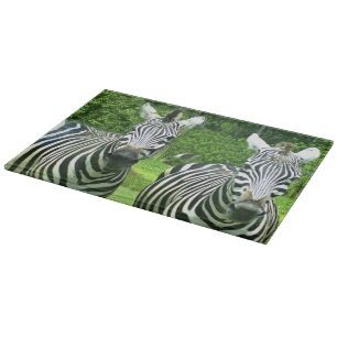2 Niedliches Zebras Schneidebrett
