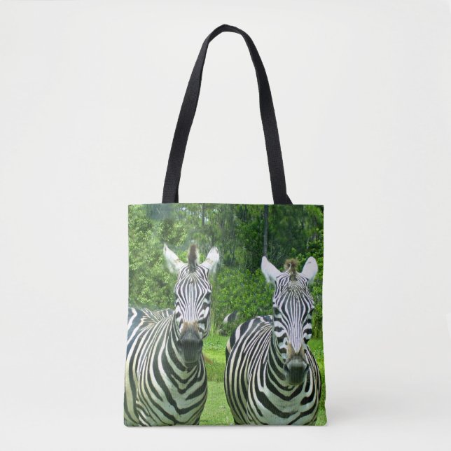 2 Niedliches Zebras Tasche (Vorderseite)