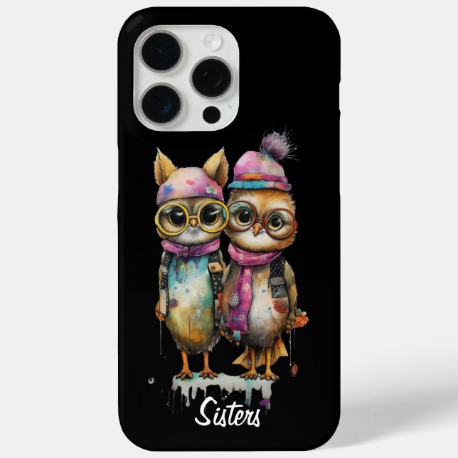2 Owlie Cats Case-Mate iPhone Hülle (Rückseite)