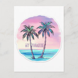 2 Palmen Postkarte