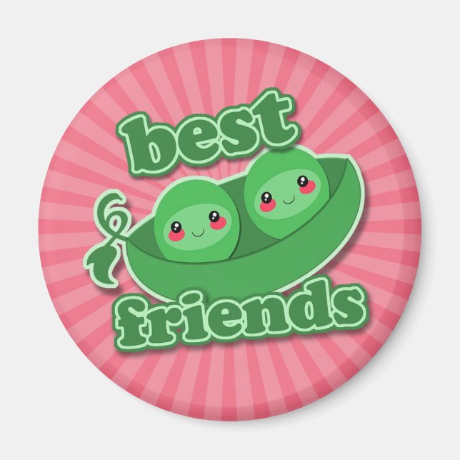 2 PEAS BEST FREUNDE MAGNET (Vorne)