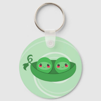 2 PEAS in einem POD - Schlüsselanhänger