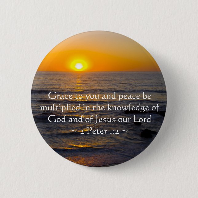 2 Peter 1:2 Button (Vorderseite)
