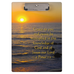 2 Peter 1:2 Klemmbrett