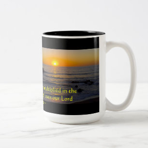 2 Peter 1:2 Zweifarbige Tasse