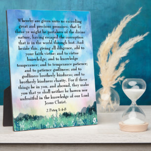 2 Peter 1:4-8 Fotoplatte