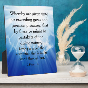 2 Peter 1:4 Fotoplatte