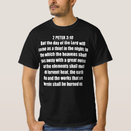 2 Petrus 3:10 Tag des Herrn Dieb in der Nacht T-Shirt