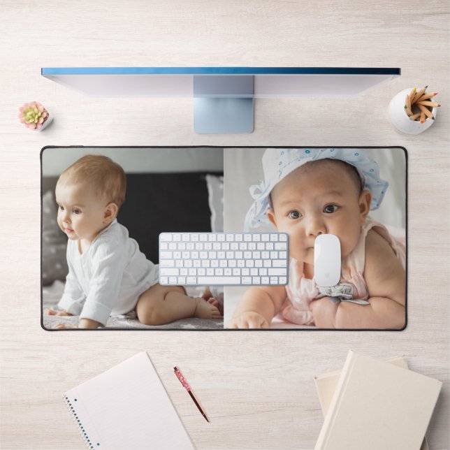 2 photo Collage cadeau personnalisé (Bureau 1)