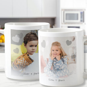 2 photo double face tasse personnalisable