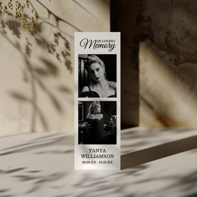 2 Photo Merci funéraire Signet (Créateur téléchargé)