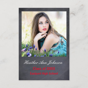 2 photos en gris vertical - 3x5 Faire-part graduée