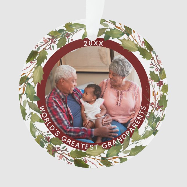 2 photos Noël des grands-parents du monde (devant)