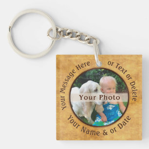 2 Photos, Porte - clé photo personnalisé double 