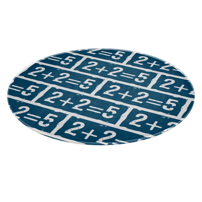 2 plus 2 gleich 5 schneidebrett (Ecke)