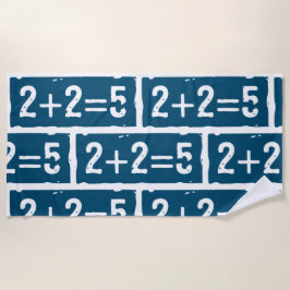 2 plus 2 gleich 5 strandtuch