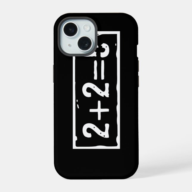 2 plus 2 ist gleich 5 iPhone 15 hülle (Rückseite)