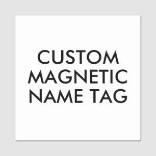 2" QUADRATISCHE individuelle magnetische Namenssch Namensschild