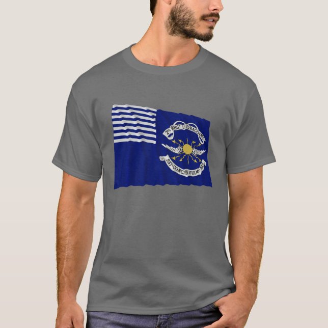 2. Regiment-lt Dragoons Waving Flag T-Shirt (Vorderseite)