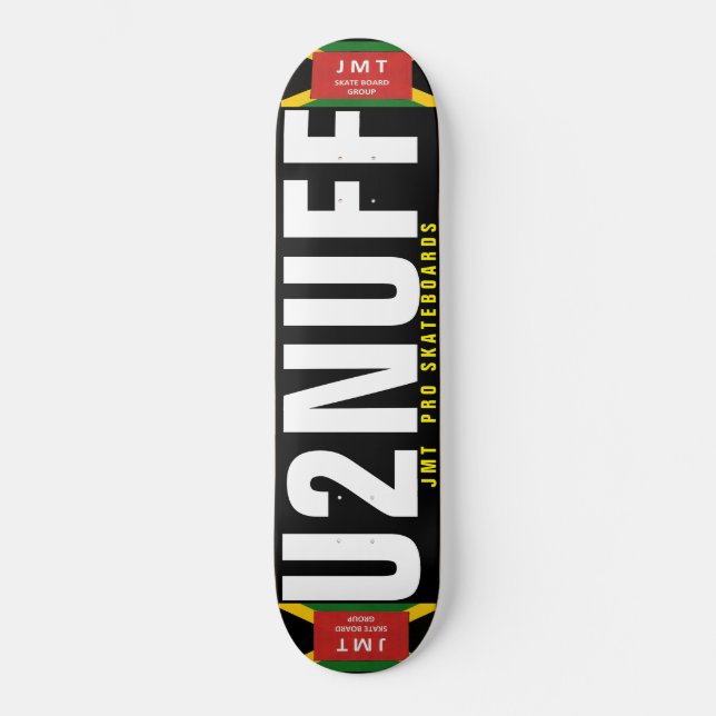 2 REICHT. Skateboard (Vorderseite)