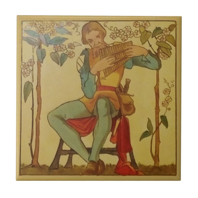 #2 Repro Copeland Medieval Minstrels Music Theme Fliese (Vorderseite)