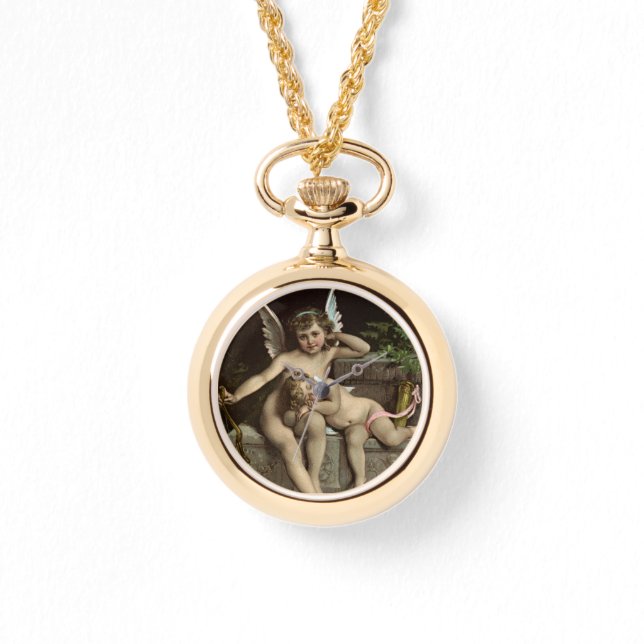 2 Retro-Cupillen sitzen Armbanduhr (Vorderseite)