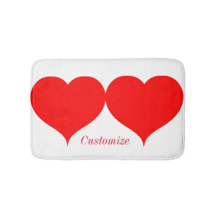 2 Rote Herzen Valentine Thunder_Cove Badematte