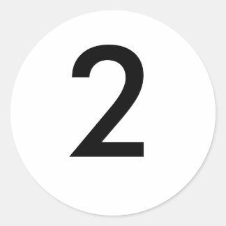 2 RUNDER AUFKLEBER