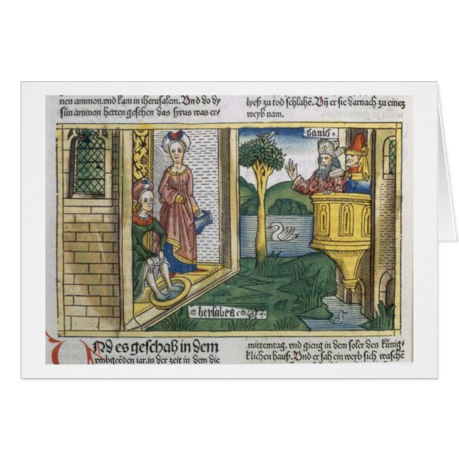 2 Samuel 11 1-5 David sieht Bathsheba, von zu (Vorderseite (Horizontal))