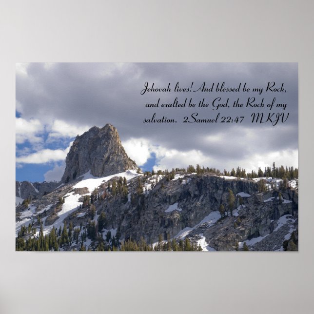 2 Samuel 22:47 Poster (Vorne)