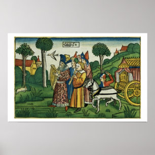2 Samuel 6 1-5 David holt die Arche nach Poster