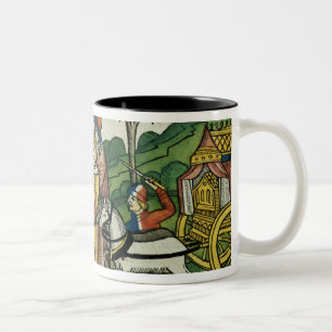 2 Samuel 6 1-5 David holt die Arche nach Zweifarbige Tasse