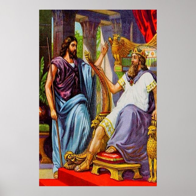2 Samuel 7 David lernt Gottes Will-Poster Poster (Vorne)