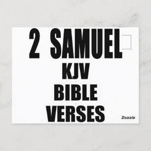 "2 Samuel KJV Bibelverse" Text Postkarte
