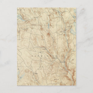 2 Sandisfield-Blatt Postkarte