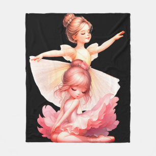 2 Schöne Ballerina Fleecedecke