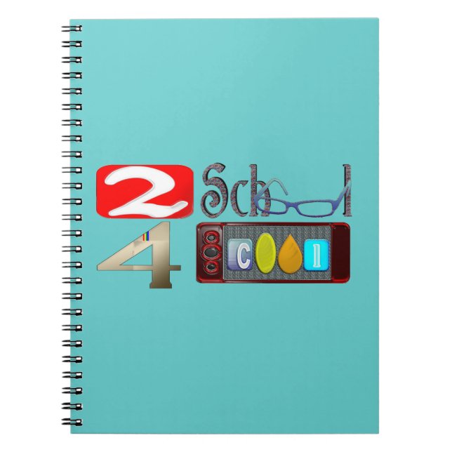 2 School 4 Cooles Notebook Notizblock (Vorderseite)