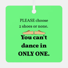 2 Schuhe oder Keine Weihnachtsgrün Ornament Aus Metall