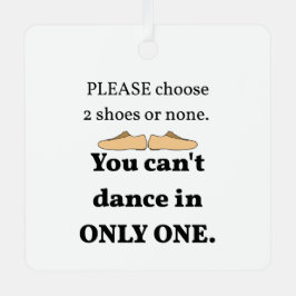 2 Schuhe oder keine weißen Ornament Aus Metall