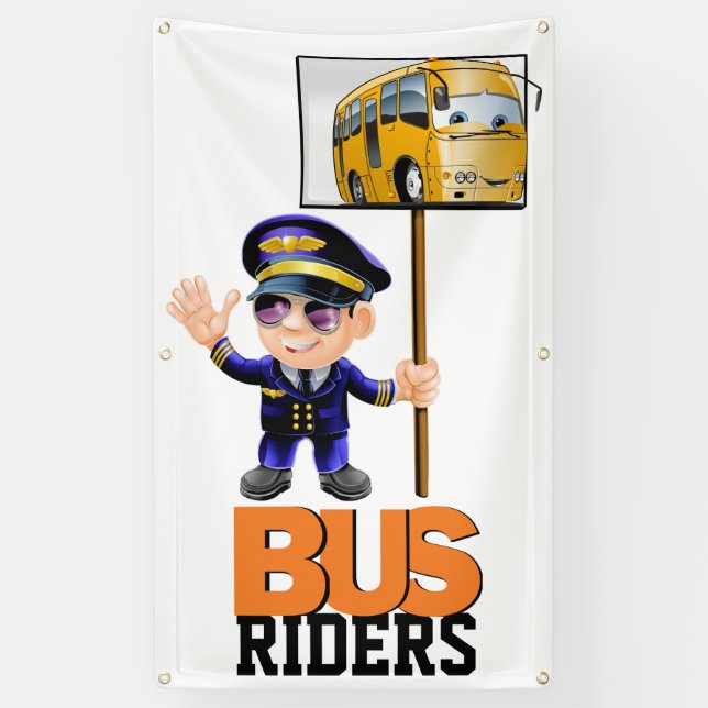 #2 Schulbanner für Busfahrer Banner (Vertikal)