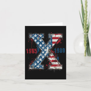 (2 Seite)4. Juli Trump American Flag USA Karte