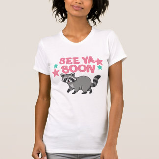 2 Seite Bis Bald Waschbär Lustiger Waschbär T-Shirt