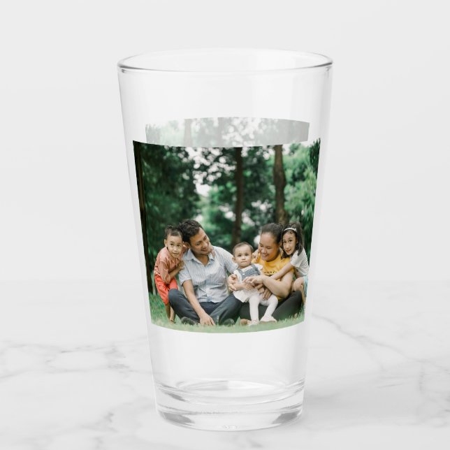 2 Seiten Personalisiertes Foto Glas (Vorderseite)
