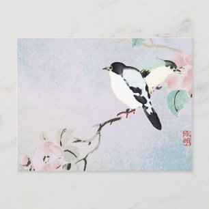2 SEITIG BEDRUCKT Beruhigende Vögel ~ Postkarte As