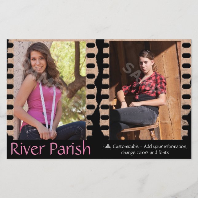 2-seitige, erschwingliche Comp-Karten des Schauspi Flyer (Vorne)