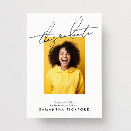 2-seitige Foto High School The Graduate Ankündigung