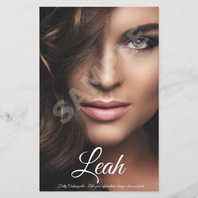 2-seitige Foto-Modell-Hauptdarsteller Comp-Zed-Kar Flyer (Vorne)